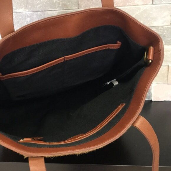 MADEWELL Genuine Calf Hair Med.Transport Tote(2) - Picture 8 of 12